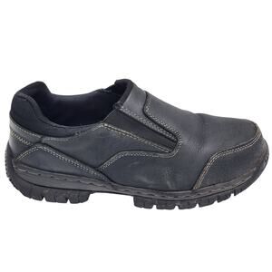 Skechers Shoes Men 10.5 Work Leather Slip On Safety Toe ASTM EH Industrial 77066